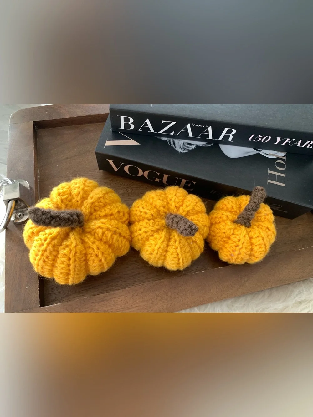 Fall Crochet Pumpkins set of three